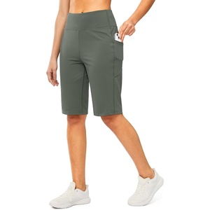 image:imageG Gradual Bermuda Shorts for Women with Pockets 12 Knee Length Womens High Waisted Stretch Long Shorts Walking CasualSage