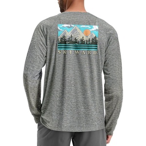 image:imageMens Sun Protection Shirts UPF 50 Rash Guard for Men Swim Long Sleeve Hiking Fishing Athletic Workout ShirtMountain a