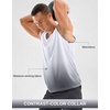 image:imageG Gradual Beach Tank Tops for Men UPF50 Dry Fit Summer Sleeveless Shirts Mens Workout Shirt for Swimming Running AthleticWhite Grey 2XL