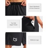 image:imageG Gradual Mens Basketball Shorts with Zipper Pockets Lightweight Quick Dry 11 Long Shorts for Men Athletic GymBlack