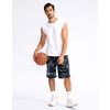 image:imageG Gradual Mens Basketball Shorts with Zipper Pockets Lightweight Quick Dry 11 Long Shorts for Men Athletic GymBlue Camo