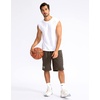image:imageG Gradual Mens Basketball Shorts with Zipper Pockets Lightweight Quick Dry 11 Long Shorts for Men Athletic GymBrown