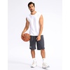 image:imageG Gradual Mens Basketball Shorts with Zipper Pockets Lightweight Quick Dry 11 Long Shorts for Men Athletic GymDark Gray