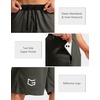 image:imageG Gradual Mens Basketball Shorts with Zipper Pockets Lightweight Quick Dry 11 Long Shorts for Men Athletic GymDark Olive