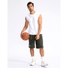 image:imageG Gradual Mens Basketball Shorts with Zipper Pockets Lightweight Quick Dry 11 Long Shorts for Men Athletic GymDark Olive