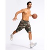image:imageG Gradual Mens Basketball Shorts with Zipper Pockets Lightweight Quick Dry 11 Long Shorts for Men Athletic GymGreen Camo