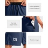 image:imageG Gradual Mens Basketball Shorts with Zipper Pockets Lightweight Quick Dry 11 Long Shorts for Men Athletic GymNavy