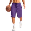 image:imageG Gradual Mens Basketball Shorts with Zipper Pockets Lightweight Quick Dry 11 Long Shorts for Men Athletic GymPurple