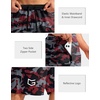 image:imageG Gradual Mens Basketball Shorts with Zipper Pockets Lightweight Quick Dry 11 Long Shorts for Men Athletic GymRed Camo