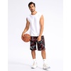 image:imageG Gradual Mens Basketball Shorts with Zipper Pockets Lightweight Quick Dry 11 Long Shorts for Men Athletic GymRed Camo