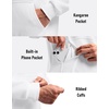 image:imageG Gradual Mens Fleece Hoodies Pullover Soft Warm Athletic Workout Gym Hooded Sweatshirt for Men with PocketsWhite