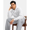 image:imageG Gradual Mens Fleece Hoodies Pullover Soft Warm Athletic Workout Gym Hooded Sweatshirt for Men with PocketsWhite