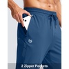 image:imageG Gradual Mens Joggers with Zipper Pockets Athletic Workout Gym Pants Stretch Running Track Jogging Sweatpants for MenBlue