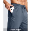 image:imageG Gradual Mens Joggers with Zipper Pockets Athletic Workout Gym Pants Stretch Running Track Jogging Sweatpants for MenDusty Blue