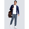 image:imageG Gradual Mens Joggers with Zipper Pockets Athletic Workout Gym Pants Stretch Running Track Jogging Sweatpants for MenDusty Blue