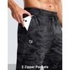 image:imageG Gradual Mens Joggers with Zipper Pockets Athletic Workout Gym Pants Stretch Running Track Jogging Sweatpants for MenGrey Camo