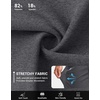 image:imageG Gradual Mens Joggers with Zipper Pockets Athletic Workout Gym Pants Stretch Running Track Jogging Sweatpants for MenHeather Charcoal