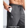 image:imageG Gradual Mens Joggers with Zipper Pockets Athletic Workout Gym Pants Stretch Running Track Jogging Sweatpants for MenHeather Charcoal