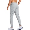 image:imageG Gradual Mens Joggers with Zipper Pockets Athletic Workout Gym Pants Stretch Running Track Jogging Sweatpants for MenHeather Grey Green