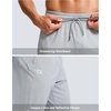 image:imageG Gradual Mens Joggers with Zipper Pockets Athletic Workout Gym Pants Stretch Running Track Jogging Sweatpants for MenHeather Grey Green