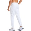 image:imageG Gradual Mens Joggers with Zipper Pockets Athletic Workout Gym Pants Stretch Running Track Jogging Sweatpants for MenWhite