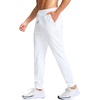 image:imageG Gradual Mens Joggers with Zipper Pockets Athletic Workout Gym Pants Stretch Running Track Jogging Sweatpants for MenWhite