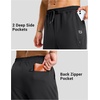 image:imageG Gradual Mens Joggers with Zipper Pockets Athletic Workout Running Track Pants Stretch Gym Sweatpants for MenBlack