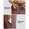 image:imageG Gradual Mens Joggers with Zipper Pockets Athletic Workout Running Track Pants Stretch Gym Sweatpants for MenBrick Heather