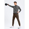 image:imageG Gradual Mens Joggers with Zipper Pockets Athletic Workout Running Track Pants Stretch Gym Sweatpants for MenBrown Heather