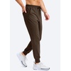 image:imageG Gradual Mens Joggers with Zipper Pockets Athletic Workout Running Track Pants Stretch Gym Sweatpants for MenBrown Heather