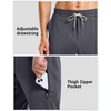 image:imageG Gradual Mens Joggers with Zipper Pockets Athletic Workout Running Track Pants Stretch Gym Sweatpants for MenDark Grey Heather