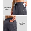 image:imageG Gradual Mens Joggers with Zipper Pockets Athletic Workout Running Track Pants Stretch Gym Sweatpants for MenDark Grey Heather