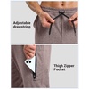 image:imageG Gradual Mens Joggers with Zipper Pockets Athletic Workout Running Track Pants Stretch Gym Sweatpants for MenDark Pink Heather