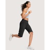 image:imageG Gradual Womens 14 Bermuda Long Shorts Knee Length High Waisted Athletic Shorts with Pockets Stretch Casual Summer WalkingBlack