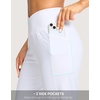 image:imageG Gradual Womens 14 Bermuda Long Shorts Knee Length High Waisted Athletic Shorts with Pockets Stretch Casual Summer WalkingC White