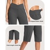 image:imageG Gradual Womens 14 Bermuda Long Shorts Knee Length High Waisted Athletic Shorts with Pockets Stretch Casual Summer WalkingDark Grey