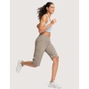 image:imageG Gradual Womens 14 Bermuda Long Shorts Knee Length High Waisted Athletic Shorts with Pockets Stretch Casual Summer WalkingDark Khaki