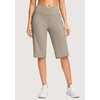 image:imageG Gradual Womens 14 Bermuda Long Shorts Knee Length High Waisted Athletic Shorts with Pockets Stretch Casual Summer WalkingDark Khaki