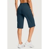 image:imageG Gradual Womens 14 Bermuda Long Shorts Knee Length High Waisted Athletic Shorts with Pockets Stretch Casual Summer WalkingIndigo