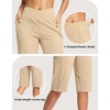 image:imageG Gradual Womens 14 Bermuda Long Shorts Knee Length High Waisted Athletic Shorts with Pockets Stretch Casual Summer WalkingKhaki