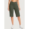 image:imageG Gradual Womens 14 Bermuda Long Shorts Knee Length High Waisted Athletic Shorts with Pockets Stretch Casual Summer WalkingSage
