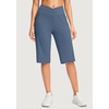 image:imageG Gradual Womens 14 Bermuda Long Shorts Knee Length High Waisted Athletic Shorts with Pockets Stretch Casual Summer WalkingUniverse Blue