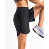 image:imageG Gradual Womens 57 Athletic Long Running Shorts with Zipper Pockets Quick Dry Workout Gym Hiking Shorts for WomenBlack