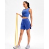 image:imageG Gradual Womens 57 Athletic Long Running Shorts with Zipper Pockets Quick Dry Workout Gym Hiking Shorts for WomenBlue