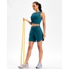 image:imageG Gradual Womens 57 Athletic Long Running Shorts with Zipper Pockets Quick Dry Workout Gym Hiking Shorts for WomenBorealis Green