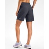 image:imageG Gradual Womens 57 Athletic Long Running Shorts with Zipper Pockets Quick Dry Workout Gym Hiking Shorts for WomenCharcoal