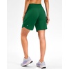 image:imageG Gradual Womens 57 Athletic Long Running Shorts with Zipper Pockets Quick Dry Workout Gym Hiking Shorts for WomenGreen