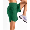 image:imageG Gradual Womens 57 Athletic Long Running Shorts with Zipper Pockets Quick Dry Workout Gym Hiking Shorts for WomenGreen