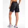 image:imageG Gradual Womens 57 Athletic Long Running Shorts with Zipper Pockets Quick Dry Workout Gym Hiking Shorts for WomenGrey Camo