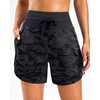 image:imageG Gradual Womens 57 Athletic Long Running Shorts with Zipper Pockets Quick Dry Workout Gym Hiking Shorts for WomenGrey Camo